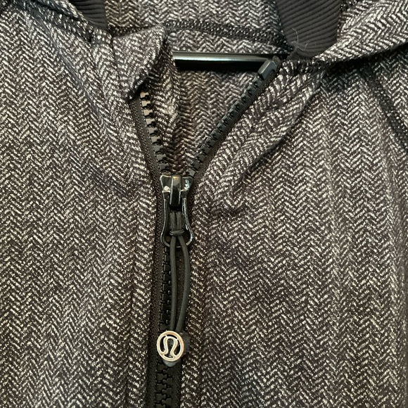 Lululemon Houndstooth and Black Ribbed Hoodie - Picture 3 of 6